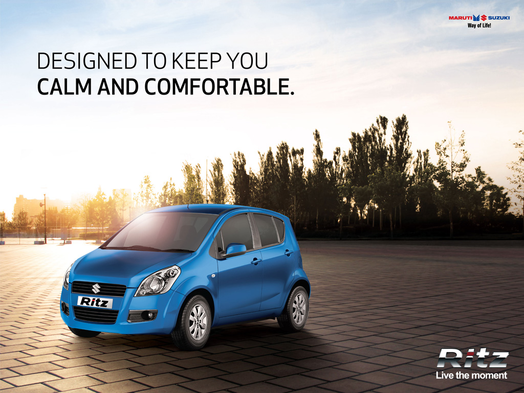 Maruti Suzuki Ritz In Pearl Blue Color Wallpaper